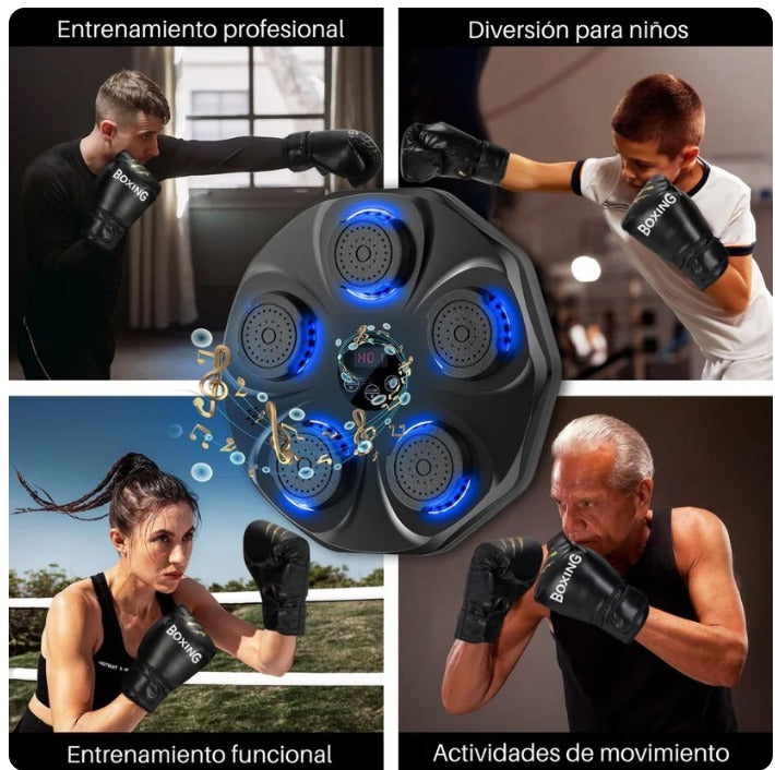 Máquina Boxeo Musical Guantes Bluetooth